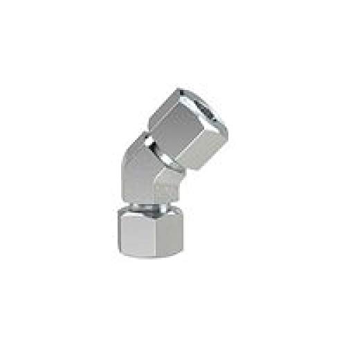 RIEGLER 158994-EWAVM2215LST45 Einst. 45°-Anschlussverschr. M22x1,5 i., Rohr-AØ 15, Stahl verz., 1Stk von Riegler