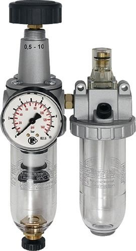 Riegler Wartungseinheit Stand.Gew.G 1/4 Zoll HA BG I 2-tlg.600l/min B.117mm Riegler Wartungseinheit Stand.Gew.G 1/4 Zoll HA BG I 2-tlg.600l/min B.117mm von Riegler