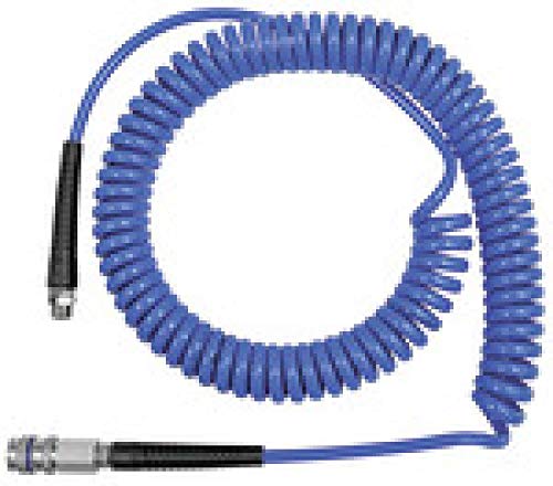 Spiralschlauch-Kupplung-Set, Stahlkupplung NW 7,8, PU, Schlauch-ø 8x5, PN bei 23 °C max. 12 bar, Länge 7,5 m von Riegler