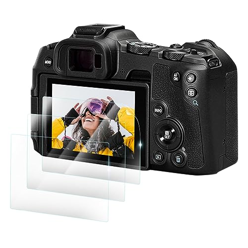 Rieibi Displayschutzfolie für Canon EOS R8 / EOS R50 Digitalkamera, 0,25 mm, 9H Härtegrad Panzerglasfolie für Canon EOS R8 / EOS R50, kratzfest, 3 Stück von Rieibi