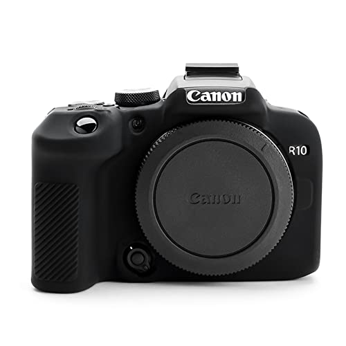 Rieibi EOS R10 Kameratasche - Silikonhülle für Canon eos R10 Digitalkamera - Schutzhülle Silikon für Canon R10 - Schwarz von Rieibi