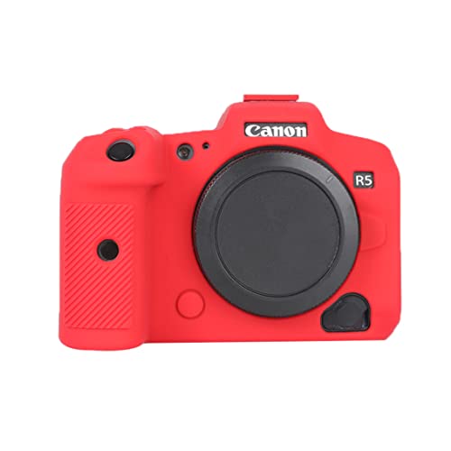 Rieibi EOS R5 Silikon Hülle, Soft Kamera Schutzhülle Silikon Cover für Canon EOS R5 EOSR5 Kameratasche von Rieibi