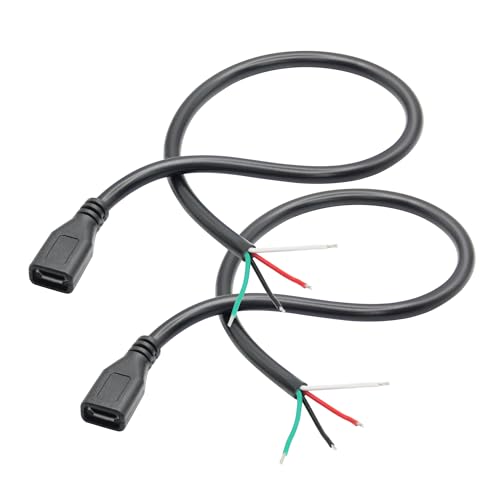 Kurze Micro USB Buchse zu 4 Pin Bare Wire 11inch, Micro USB Buchse Stecker 5V/3A 4 Pin Pigtail Wire Open End Strom und Daten Kabel, für Micro USB Geräte Installiert oder Ersatz Reparatur DIY Kabel Kurze Micro USB Buchse zu 4 Pin Bare Wire 11inch, Micro USB Buchse Stecker 5V/3A 4 Pin Pigtail Wire Open End Strom und Daten Kabel, für Micro USB Geräte Installiert oder Ersatz Reparatur DIY Kabel von Riertostng