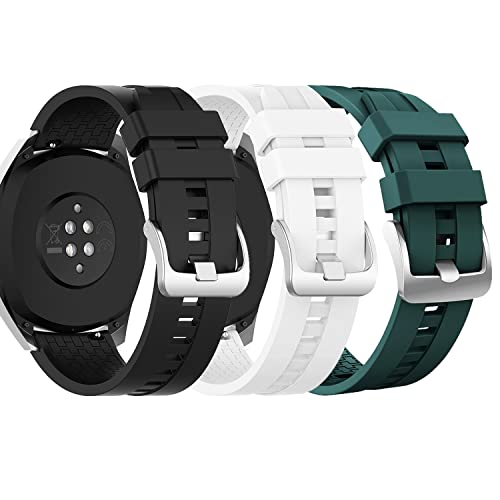 Rifyta Armband für Huawei Watch GT2/GT2 Pro für Huawei GT3/GT3 Pro Armband, Kompatibel mit Huawei Watch GT 46mm/GT Runner/3/3 Pro/Galaxy Watch 3 45mm/Gear S3, 22mm Silikon Ersatz Uhrenarmband Rifyta Armband für Huawei Watch GT2/GT2 Pro für Huawei GT3/GT3 Pro Armband, Kompatibel mit Huawei Watch GT 46mm/GT Runner/3/3 Pro/Galaxy Watch 3 45mm/Gear S3, 22mm Silikon Ersatz Uhrenarmband von Rifyta