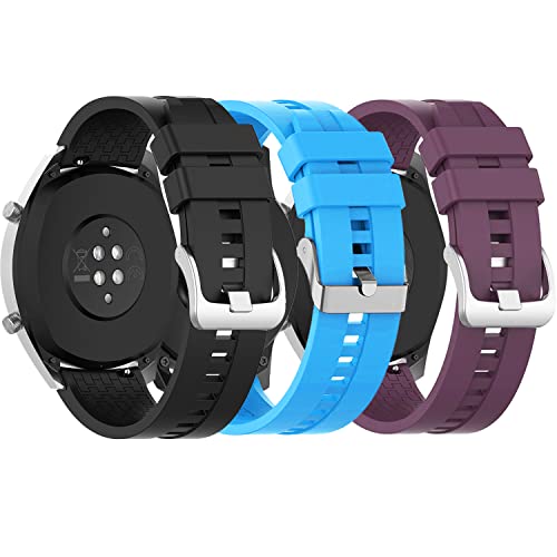 Rifyta Armband für Huawei Watch GT2/GT3 Pro, Kompatibel mit GT 46mm/GT Runner/3/Galaxy Watch 3 45mm/Gear S3, 22mm Silikon Ersatz Uhrenarmband Rifyta Armband für Huawei Watch GT2/GT3 Pro, Kompatibel mit GT 46mm/GT Runner/3/Galaxy Watch 3 45mm/Gear S3, 22mm Silikon Ersatz Uhrenarmband von Rifyta