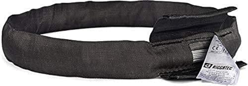 RIGGATEC 400204270 Schwarze Rundschlinge,"Steelflex", Umfang 3 m Traglast von 2 t von Riggatec