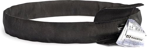 RIGGATEC 400204280 Schwarze Rundschlinge,"Steelflex", Umfang 6 m Traglast von 2 t von Riggatec