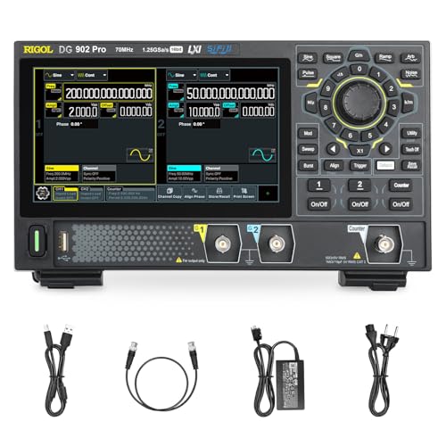 RIGOL Signalgenerator,DG902 Pro Funktionsgenerator,70 MHz,2 Kanäle,16-Bit-Auflösung,7-Zoll-HD-Touchscreen,Unterstützt Powerbank-Stromversorgung,Für Vor-Ort-Tests und Laborschulungen RIGOL Signalgenerator,DG902 Pro Funktionsgenerator,70 MHz,2 Kanäle,16-Bit-Auflösung,7-Zoll-HD-Touchscreen,Unterstützt Powerbank-Stromversorgung,Für Vor-Ort-Tests und Laborschulungen von Rigol
