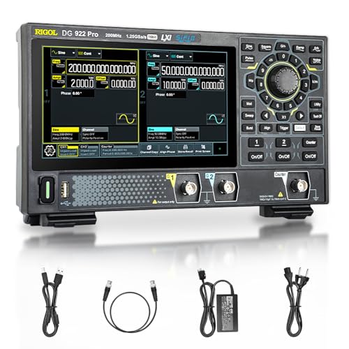 RIGOL Signalgenerator,DG922 Pro Funktionsgenerator,200 MHz,2 Kanäle,16-Bit-Auflösung,7-Zoll-HD-Touchscreen,Unterstützt Powerbank-Stromversorgung,Für Vor-Ort-Tests und Laborschulungen RIGOL Signalgenerator,DG922 Pro Funktionsgenerator,200 MHz,2 Kanäle,16-Bit-Auflösung,7-Zoll-HD-Touchscreen,Unterstützt Powerbank-Stromversorgung,Für Vor-Ort-Tests und Laborschulungen von Rigol