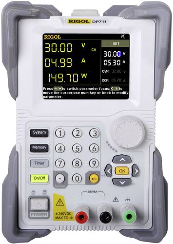 Rigol DP711 Labornetzgerät, einstellbar 0 - 30V 0 - 5A 150W RS-232 fernsteuerbar, OVP, programmierb Rigol DP711 Labornetzgerät, einstellbar 0 - 30V 0 - 5A 150W RS-232 fernsteuerbar, OVP, programmierb von Rigol