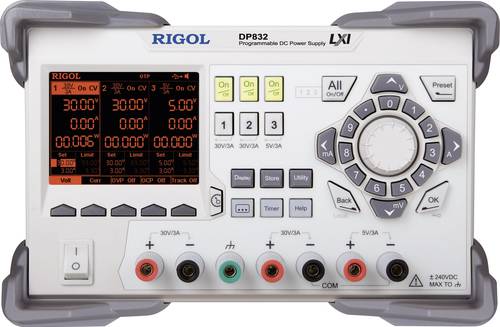Rigol DP832 Labornetzgerät, einstellbar 0 - 30 V/DC 0 - 3A 195W Anzahl Ausgänge 3 x von Rigol