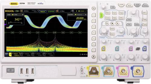 Rigol DS7054 Digital-Oszilloskop 500MHz 10 GSa/s 500 Mpts Multimeter-Funktionen 1St. von Rigol