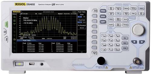 Rigol DSA832 Spektrum-Analysator Werksstandard (ohne Zertifikat) 3.2GHz von Rigol