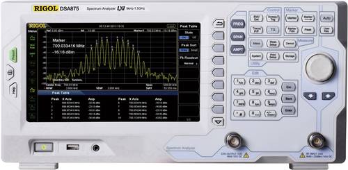 Rigol DSA875-TG Spektrum-Analysator Werksstandard (ohne Zertifikat) 7.5GHz Tracking Generator von Rigol