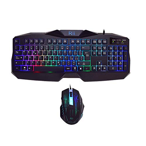 Gaming _ KEYBOARDS RK400 (7 colori arcobaleno) von Rii