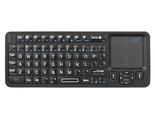 Rii K06 Mini Kabellos Tastatur Touchpad Fernbedienung Wireless Keyboard Backlit von Rii