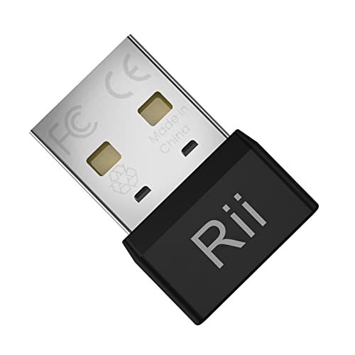 Rii Mouse Jiggler USB Nicht Nachweisbar - Maus Jiggler, Wackelmaus, Mausbeweger, Verhindert Bildschirmschoner und Schlaf-Modus, Plug and Play - Schwarz von Rii