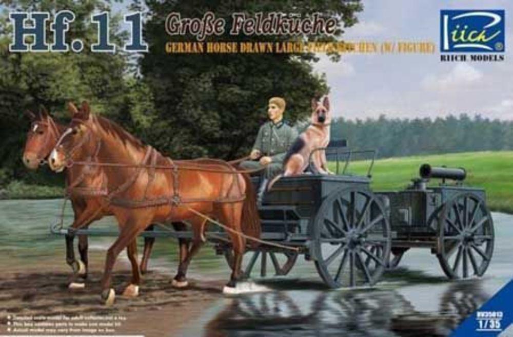 German Horses Drawn Large Field Kitchen Hf.11 (two horses&one figure,one dog German Horses Drawn Large Field Kitchen Hf.11 (two horses&one figure,one dog von Riich Models