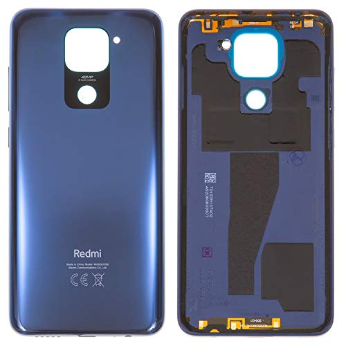 Gehäuse-Akkudeckel Ersatzteile kompatibel mit Xiaomi Redmi Note 9, (schwarz, M2003J15SC, M2003J15SG, M2003J15SS) von Riihoo
