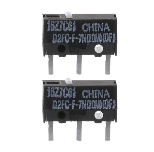 Riiichflowshop 2 Stück Original Maus D2FC-F-7N (20M)(of) Mikroschalter Set von Riiichflowshop