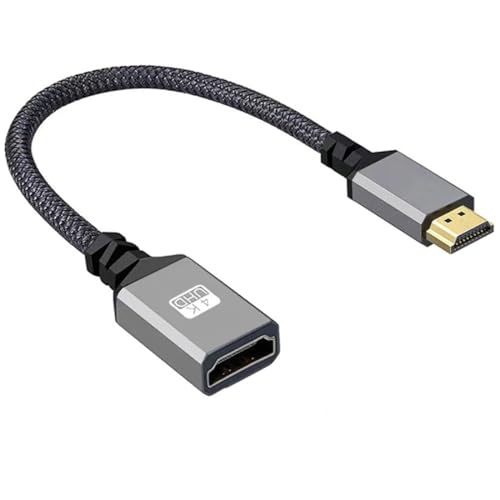 RIIPOO Premium HDMI-Verlängerungskabel, 4 K @ 60 Hz, High-Speed-Verlängerung, Stecker auf Buchse, kompatibel mit Xbox, PS4/5, Roku, Chromecast, Blu Ray, HDTV, PC und mehr (gerade) von Riipoo
