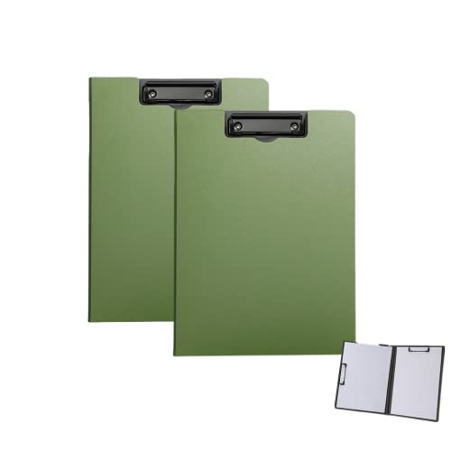 2 Stück faltbares Klemmbrett, wasserdichte Aktenordner-Klemmbretter,A4-Clip-Datei oder A3 Ordner, Schreiben,Zeichenblock, Clip-Organizer mit zwei Metall-Clips,unterstützt horizontal und vertikal-Grün 2 Stück faltbares Klemmbrett, wasserdichte Aktenordner-Klemmbretter,A4-Clip-Datei oder A3 Ordner, Schreiben,Zeichenblock, Clip-Organizer mit zwei Metall-Clips,unterstützt horizontal und vertikal-Grün von Rikyo