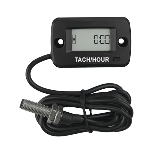 Rileyfine RQ-HM019C Induktiver digitaler Betriebsstundenzähler-Drehzahlmesser, magnetisches Design, SVC-Erinnerung, maximale Drehzahl, verwendet für Benzinmotorgeräte wie Generatoren, Rasenmäher, Moto Rileyfine RQ-HM019C Induktiver digitaler Betriebsstundenzähler-Drehzahlmesser, magnetisches Design, SVC-Erinnerung, maximale Drehzahl, verwendet für Benzinmotorgeräte wie Generatoren, Rasenmäher, Moto von RileyFine