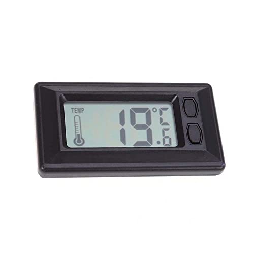 Riloer Auto-Digitalthermometer, Mini-Thermometer für Auto, schwarz von Riloer