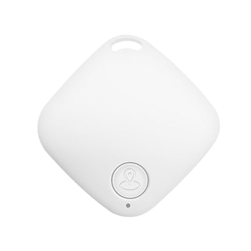 Smart Tracker Tag, Riloer Schlüsselfinder Key Finder, Bluetooth GPS Schlüsselanhänger Kompatibel mit Apple Wo Ist App (I0S NUR), für Schlüssel Brieftasche Telefon und Haustier, Wasserdicht, Weiß von Riloer