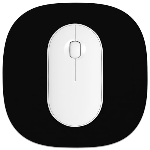 Rimilak Kleines Mauspad, 16,6 cm, nimmt Platz auf Handgelenk und Maus, wasserdicht, kompakt, Mini-Mauspad für Laptop, Computer, kabellose Maus, Tastatur, Zuhause, Büro, Reisen, Schwarz Rimilak Kleines Mauspad, 16,6 cm, nimmt Platz auf Handgelenk und Maus, wasserdicht, kompakt, Mini-Mauspad für Laptop, Computer, kabellose Maus, Tastatur, Zuhause, Büro, Reisen, Schwarz von Rimilak