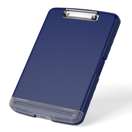Rimilak Kunststoff-Klemmbrett mit Aufbewahrung, 21,6 x 28,9 cm, hohe Kapazität, Folio-Etui mit Stifthalter, Größe 36,7 x 24,9 x 3,1 cm, Ordner mit seitlicher Öffnung für Klassenzimmer, Lehrer, glattes Rimilak Kunststoff-Klemmbrett mit Aufbewahrung, 21,6 x 28,9 cm, hohe Kapazität, Folio-Etui mit Stifthalter, Größe 36,7 x 24,9 x 3,1 cm, Ordner mit seitlicher Öffnung für Klassenzimmer, Lehrer, glattes von Rimilak