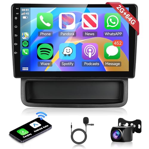 2G+64G Wireless Carplay Android 13 Autoradio 2 Din für Renault Trafic Opel Vivaro Nissan Primastar 2010-2014 10.1 Zoll Autoradio mit Android Auto Navi GPS WiFi Bluetooth FM/RDS/DAB/SWC Rückfahrkamera von Rimoody