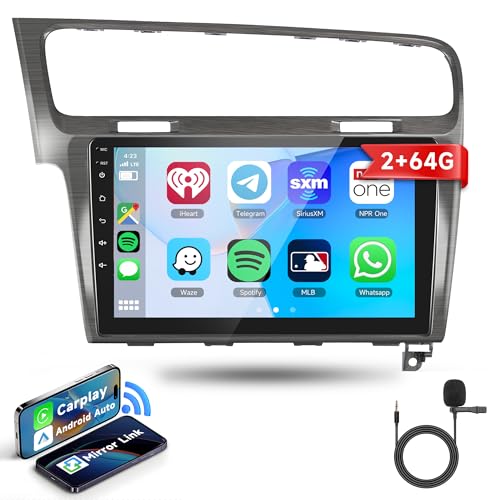 2G+64G Android Autoradio 2 Din für VW Golf 7 2013-2018 mit Wireless Apple Carplay Android Auto Navi GPS WiFi 10.1 Zoll Autoradio mit Mirror Link Bluetooth FM/RDS/DAB/OBD/DVR/SWC Rückfahrkamera 2G+64G Android Autoradio 2 Din für VW Golf 7 2013-2018 mit Wireless Apple Carplay Android Auto Navi GPS WiFi 10.1 Zoll Autoradio mit Mirror Link Bluetooth FM/RDS/DAB/OBD/DVR/SWC Rückfahrkamera von Rimoody