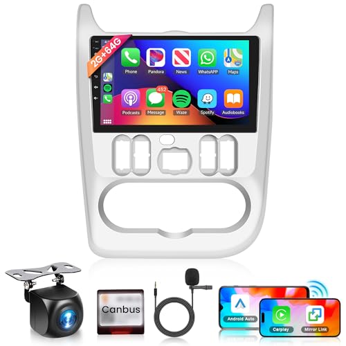 2G+64G Wireless Carplay Android 13 Autoradio 2 Din für Renault Logan 1 Sandero 2009-2015 Dacia Duster 2010-2017 9 Zoll Autoradio mit Android Auto Navi GPS WiFi Bluetooth FM/RDS/EQ/SWC Rückfahrkamera 2G+64G Wireless Carplay Android 13 Autoradio 2 Din für Renault Logan 1 Sandero 2009-2015 Dacia Duster 2010-2017 9 Zoll Autoradio mit Android Auto Navi GPS WiFi Bluetooth FM/RDS/EQ/SWC Rückfahrkamera von Rimoody