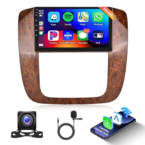 2G+64G Wireless Carplay Android Autoradio 2 Din für GMC Yukon/Chevrolet Tahoe Suburban 2007-2013 9 Zoll Autoradio mit Android Auto Navi GPS WIFI Mirror Link Bluetooth FM/RDS/DAB/OBD/SWC Rückfahrkamera 2G+64G Wireless Carplay Android Autoradio 2 Din für GMC Yukon/Chevrolet Tahoe Suburban 2007-2013 9 Zoll Autoradio mit Android Auto Navi GPS WIFI Mirror Link Bluetooth FM/RDS/DAB/OBD/SWC Rückfahrkamera von Rimoody