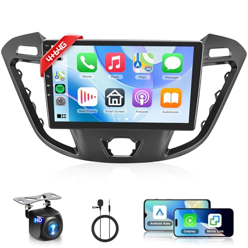 4+64G Wireless Carplay Android Autoradio für Ford Transit Custom Tourneo 2013-2018 9 Zoll HD Autoradio mit Android Auto GPS Mirror Link Bluetooth FM/RDS/DAB/DVR/EQ/USB Lenkradsteuerung Rückfahrkamera 4+64G Wireless Carplay Android Autoradio für Ford Transit Custom Tourneo 2013-2018 9 Zoll HD Autoradio mit Android Auto GPS Mirror Link Bluetooth FM/RDS/DAB/DVR/EQ/USB Lenkradsteuerung Rückfahrkamera von Rimoody
