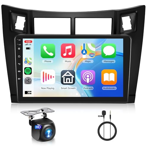 4+64G Autoradio für Toyota Yaris 2005-2011 9 Zoll HD Android 13 Wireless Carplay Autoradio mit Android Auto Navi GPS Mirror Link Bluetooth FM/RDS/DAB/DVR/32 EQ/USB Lenkradsteuerung Rückfahrkamera 4+64G Autoradio für Toyota Yaris 2005-2011 9 Zoll HD Android 13 Wireless Carplay Autoradio mit Android Auto Navi GPS Mirror Link Bluetooth FM/RDS/DAB/DVR/32 EQ/USB Lenkradsteuerung Rückfahrkamera von Rimoody