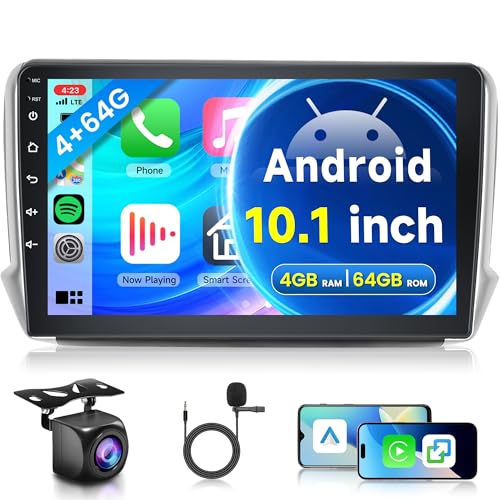 4G+64G Wireless Carplay Android Autoradio 2 Din für Peugeot 2008 208 2012-2018 10.1 Zoll Autoradio mit Wireless Android Auto Navi GPS WiFi Mirror Link Bluetooth FM/RDS/32 EQ/USB/SWC Rückfahrkamera 4G+64G Wireless Carplay Android Autoradio 2 Din für Peugeot 2008 208 2012-2018 10.1 Zoll Autoradio mit Wireless Android Auto Navi GPS WiFi Mirror Link Bluetooth FM/RDS/32 EQ/USB/SWC Rückfahrkamera von Rimoody