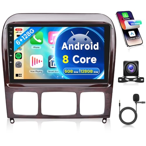 6G+128G 8 Core Wireless Carplay Android Autoradio für Mercedes Benz S Class W220 VV220 1998-2005 9 Zoll Autoradio mit Android Auto Navi GPS WiFi Mirror Link Bluetooth FM/RDS/DSP EQ/SWC Rückfahrkamera 6G+128G 8 Core Wireless Carplay Android Autoradio für Mercedes Benz S Class W220 VV220 1998-2005 9 Zoll Autoradio mit Android Auto Navi GPS WiFi Mirror Link Bluetooth FM/RDS/DSP EQ/SWC Rückfahrkamera von Rimoody