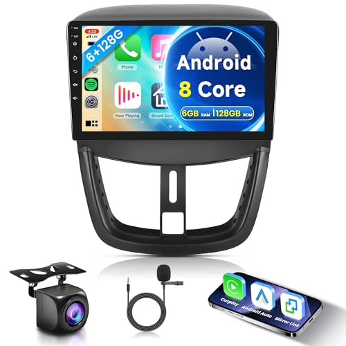 6G+128G 8 Core Wireless Carplay Android Autoradio für Peugeot 207 2006-2015 9 Zoll Autoradio Touchscreen mit Android Auto Navi GPS WiFi Mirror Link Bluetooth FM/RDS Radio DSP EQ/USB/SWC Rückfahrkamera 6G+128G 8 Core Wireless Carplay Android Autoradio für Peugeot 207 2006-2015 9 Zoll Autoradio Touchscreen mit Android Auto Navi GPS WiFi Mirror Link Bluetooth FM/RDS Radio DSP EQ/USB/SWC Rückfahrkamera von Rimoody