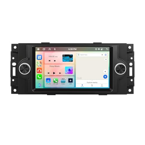 8 Core 4G+64G Wireless Carplay Android 13 Autoradio für Jeep Compass Chrysler 300C PT Cruiser Dodge RAM 1500 2500 von Rimoody