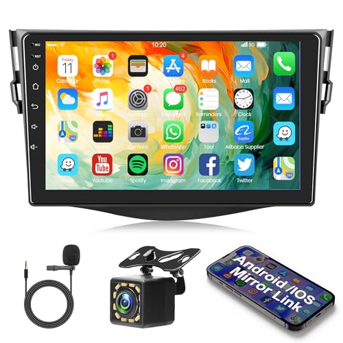 1G+32G Android 13 Autoradio 2 Din für Toyota RAV4 2007-2012 mit GPS Navigation WiFi 9 Zoll Touchscreen Autoradio mit Mirror Link Bluetooth FM/RDS Radio USB/EQ Lenkradsteuerung Rückfahrkamera Mikrofon 1G+32G Android 13 Autoradio 2 Din für Toyota RAV4 2007-2012 mit GPS Navigation WiFi 9 Zoll Touchscreen Autoradio mit Mirror Link Bluetooth FM/RDS Radio USB/EQ Lenkradsteuerung Rückfahrkamera Mikrofon von Rimoody