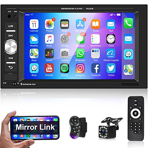 Autoradio 2 Din mit Bluetooth Freisprecheinrichtung IOS/Android Mirror Link 6.2 Zoll Touchscreen Autoradio Doppel Din mit Bluetooth FM/USB/AUX/EQ/TF Lenkradsteuerung + Rückfahrkamera Fernbedienung Autoradio 2 Din mit Bluetooth Freisprecheinrichtung IOS/Android Mirror Link 6.2 Zoll Touchscreen Autoradio Doppel Din mit Bluetooth FM/USB/AUX/EQ/TF Lenkradsteuerung + Rückfahrkamera Fernbedienung von Rimoody