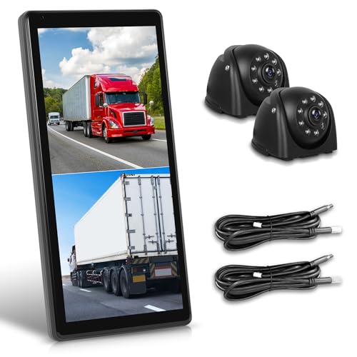 Spiegel Dashcam mit 2 Rückfahrkamera, LKW Rückspiegel mit Vertikalem Bildschirm für Lastkraftwagen Bus, 10.36 Zoll Touchscreen Monitor mit BSD Systeme/DVR/Loop-Aufnahme, IP67 Wasserdicht, Nachtsicht Spiegel Dashcam mit 2 Rückfahrkamera, LKW Rückspiegel mit Vertikalem Bildschirm für Lastkraftwagen Bus, 10.36 Zoll Touchscreen Monitor mit BSD Systeme/DVR/Loop-Aufnahme, IP67 Wasserdicht, Nachtsicht von Rimoody