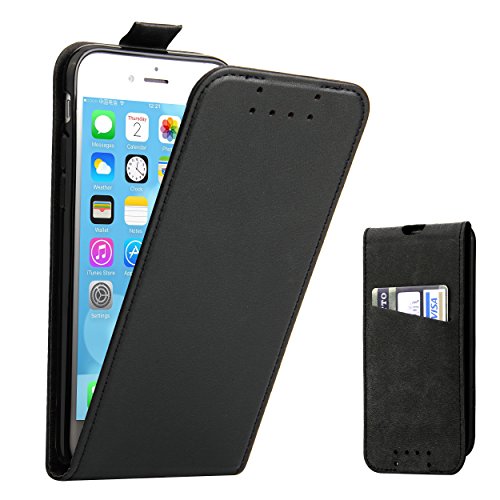 Supad iPhone 7 Hülle, iPhone 8 Hülle, Leder Tasche für Apple iPhone 7/8 4,7 Zoll Handyhülle Flip Case Schutzhülle (Schwarz) von RinTalen
