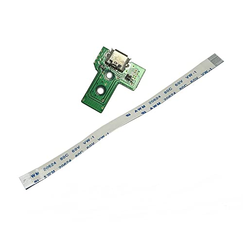 Rinbers JDS-030 USB-Ladeplatine für Sony PS4 Controller der 3. Generation mit 12-poligem Kabel von Rinbers
