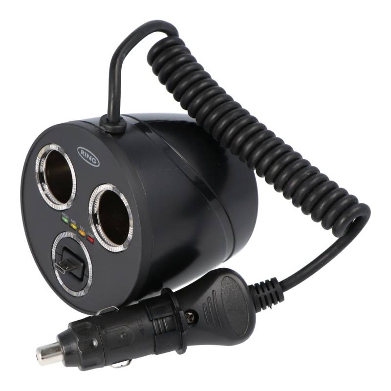 12 Volt 2fach inklusive micro-USB Ladebuchse twin für viele Anwendungen von Ring Automotive