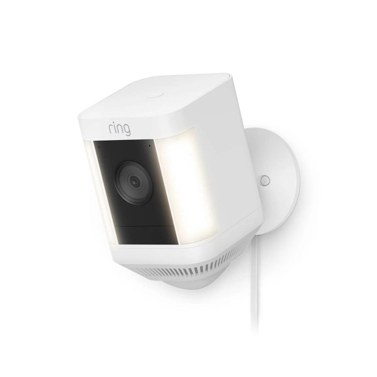 Ring Kamera Spotlight Cam Plus Plug-In kabelgebunden weiß von Ring