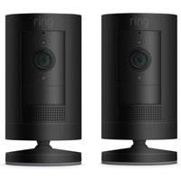 Ring Stick Up Cam Battery 2er-Set - Überwachungskamera für den Innen- und Außenbereich, Gen. 3 - Schwarz von Ring