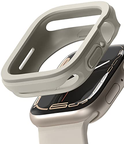 Ringke Air Sports Kompatibel mit Apple Watch Series 9/8/7 (41mm) Hülle und Kompatibel mit Apple Watch Series 6/5/4/SE2/SE (40mm) Hülle, Silikon Flexibel Kratzfest - Warm Gray von Ringke
